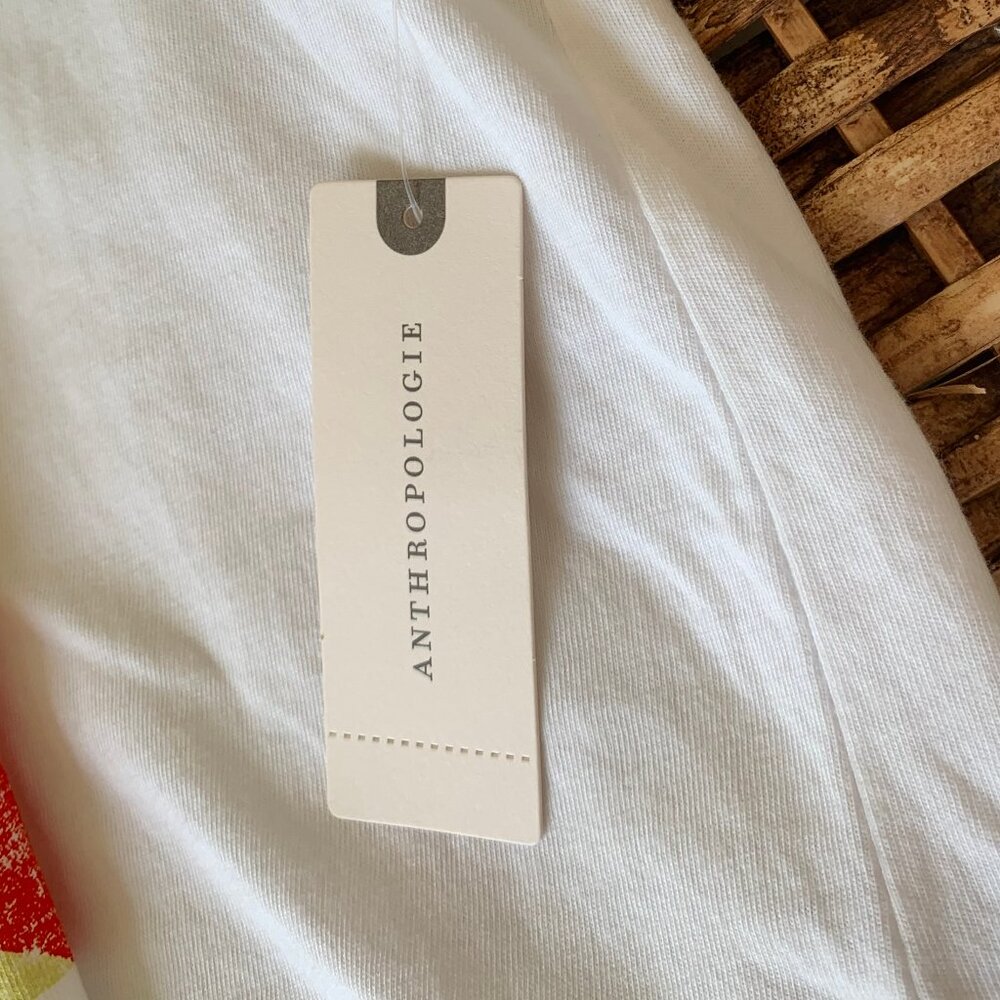 NWT! Anthropologie Maeve White Graphic Tee London-Paris-Milan, Size XS - Picture 7 of 8